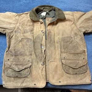 Filson Tan and Olive hunting Field Jacket